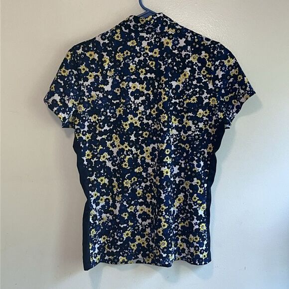 EXCELLENT CONDITION SMALL TAIL 1/4 ZIP SHORT-SLEEVED POLYESTER STRETCH GOLF TOP - Picture 7 of 7